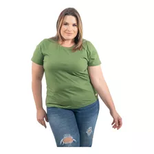 2 Camisetas Lisa Básica Algodão Roupas Plus Size G1 G2 G3