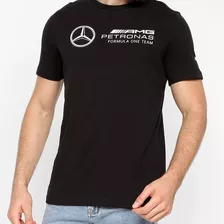 Camiseta Puma Mercedes Mapf1 Logo Masculina - Preto