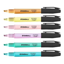 Resaltadores Pastel Estuche X 6 Colores Simball