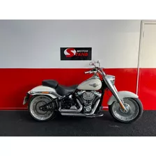 Harley Davidson Fl Fbs Softail Fat Boy 114 2018 Branca