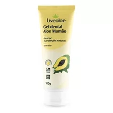 Pasta Gel Dental Natural Aloe Mamão 100g Live Vega Natural