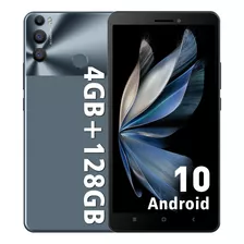 X-tigis7 Smartphone Dual Sim Android 10 128gb Ram 4gb 6.85 Hd Celular Con Reconocimiento Facial Y Desbloqueo De Huellas Dactilares 6500 Mah Gris