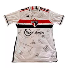 Camisa Autografada São Paulo Time Campeão Copa Do Brasil 