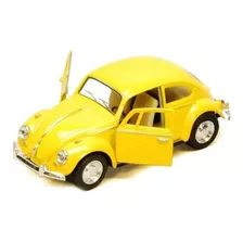 Auto Volkswagen Classic Beetle Yellow 1967 Kinsmart 1:32 Cs