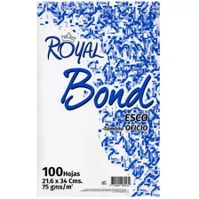 Papel Bond Royal Blanco Oficio - Paquete Con 100 Hojas