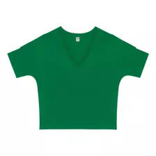 Blusa Feminina Com Recorte Na Manga Rovitex Verde