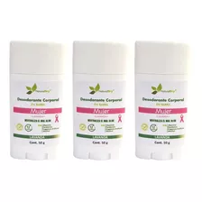 3 Desodorantes Mujer En Barra Natural - Vegano - Lavanda 