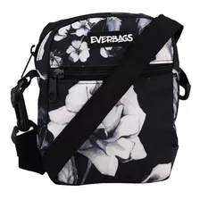 Shoulder Bag Bolsa Necessaire Pochete Everbags Floral Preto