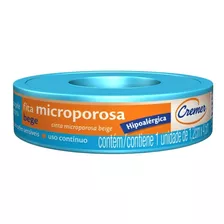 10 Unid Fita Microporosa Cremer Bege 1,2cm X 4,5m