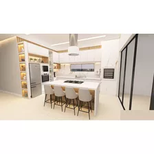 Projetos 3d Interiores - Imagens Móveis Planejados Cozinhas