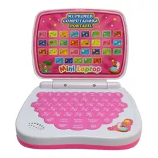 Juguete Mini Laptop Didactica Interactiva Educativa Vaga Color Rosa
