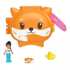 Boneca Polly Pocket Micro Mundo Pet Connects Fofo Raposa 