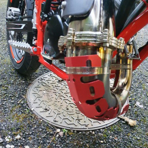 Protector Tubo Escape Moto Dirt Bike Funda Antiquemaduras Foto 4