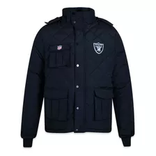 Jaqueta New Era Puffer Ski Style Las Vegas Raiders Preto