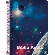 Bíblia Anote Slim Universo | Nvt | Capa Dura Espiral