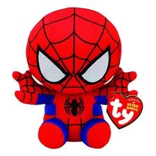Ty Spiderman Plush, Rojo / Azul, Regular