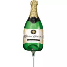 4 Globos Botella Verde Champagne Decora Centro Mesa 14 In