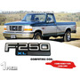 Emblema Lateral Ford F-250 Custom 1992-1997 Lado Izquierdo