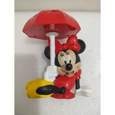Boneca Minnie Mouse Com Sombrinha Arcor 11cm