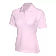 Polo Pique Con Cuello Camicero Para Mujer, Corte Princesa