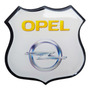 Emblema Escudo Opel Logo Negro Amarillo 8x 8cm