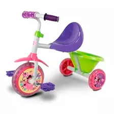 Triciclo Infantil Tiny Minnie Kuma Metal Manija Con Canasto