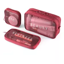 Estuches De Maquillaje Bolsa Cosmetiquera Set 3 Neceser Para