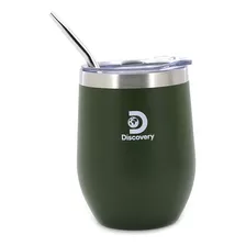 Mate Vaso Térmico Discovery Tapa Con Bombilla Color Verde 15245