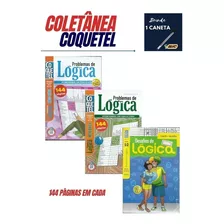 Kit 2 Passatempos Problemas De Lógica Coquetel (288 Páginas)