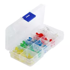 Kit Pack 200 Leds Colores 3mm 5mm Caja Organizadora [ Max ]