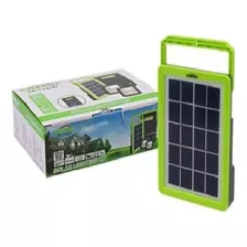 Kit Solar 2 Focos 2w Linterna Cargador Usb Recargable 