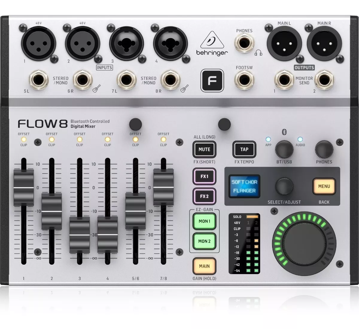 Consola Digital Behringer Flow8 8 Canales Bluetooth Usb
