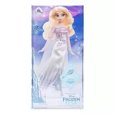 Disney Muñeca Clasica Elsa Frozen 2 Con Cepillo