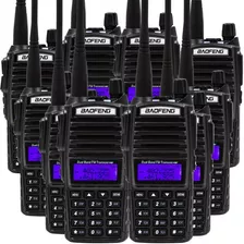 Kit 10 Rádio Ht Comunicador 5w Bf Uv-82 Vhf Uhf +nota Fiscal