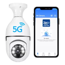 Cámara De Seguridad Foco Wifi 360° 3mp Visión Nocturna 5g