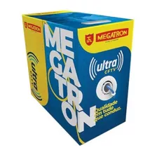 Caixa De Cabo Cftv Cat5 Certificado 300m Azul Megatron 