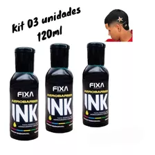 Kit 03 Pigmentação Tinta Para Aerógrafo Cabelo Pezinho Barba