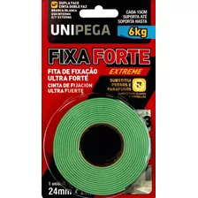 Fita Dupla Face Extra Forte Unipega 24mm Quadro Espelho Cor Branco