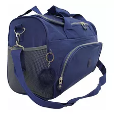 Bolsa De Viagem Em Amassadinho Com Pompom Skeet Cruzeiro