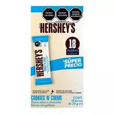 Chocolate Blanco Hershey's Cookies N Cream 18 Barras 20g