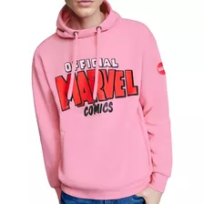 Sudadera Con Capucha Marvel Rosa Para Hombre 1051007