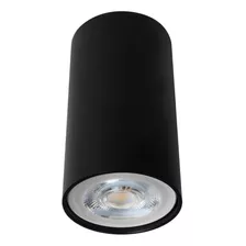 Luminario Spot Para Sobreponer En Techo Tl-5150 Redondo Color Negro