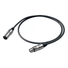 Cable Proel Bulk Xlr Canon Blindado Para Microfono 1 Metro