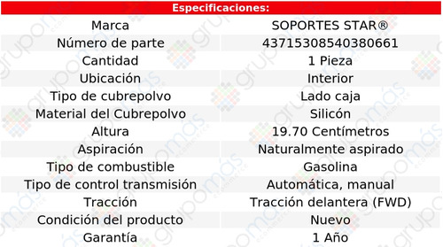 Cubre Polvo Lado Caja Int S Star 206 1.6l 4 Cil 2001_2008 Foto 2