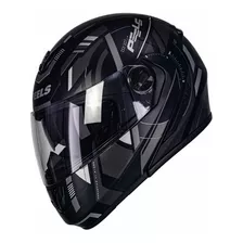 Capacete Peels Articulado Com Oculos Fume Masculino Feminino Tamanho Do Capacete 62 Cor Dynamic Preto Fosco E Grafite