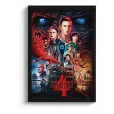 Quadro Stranger Things 4 Temporada C/ Moldura E Vidro A4