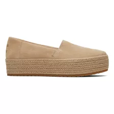 Alpargatas Toms Oatmeal Suede Valcia Natural Mujer