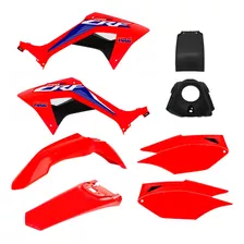 Kit Plástico Carenagem Honda Crf250f Mod 2022 C/ Adesivos