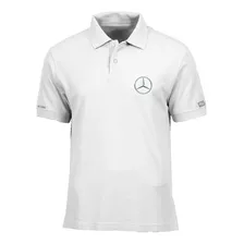 Camiseta Tipo Polo Logo Mercedes Benz Php