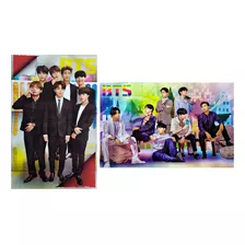 Poster Cromo Artistas Bts Bangtan Boys Coreano X2